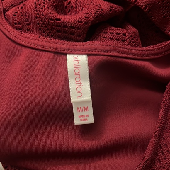 Target Burgundy Red Dress Bow Back fit n flare - Picture 3 of 3